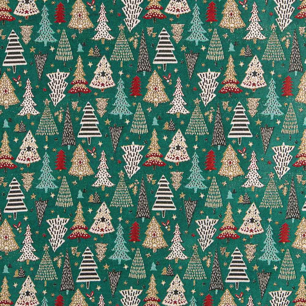 Tapicería Jacquard Navidad Verde - Ribes y Casals
