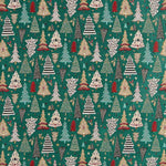 Tapicería Jacquard Navidad Verde - Ribes y Casals