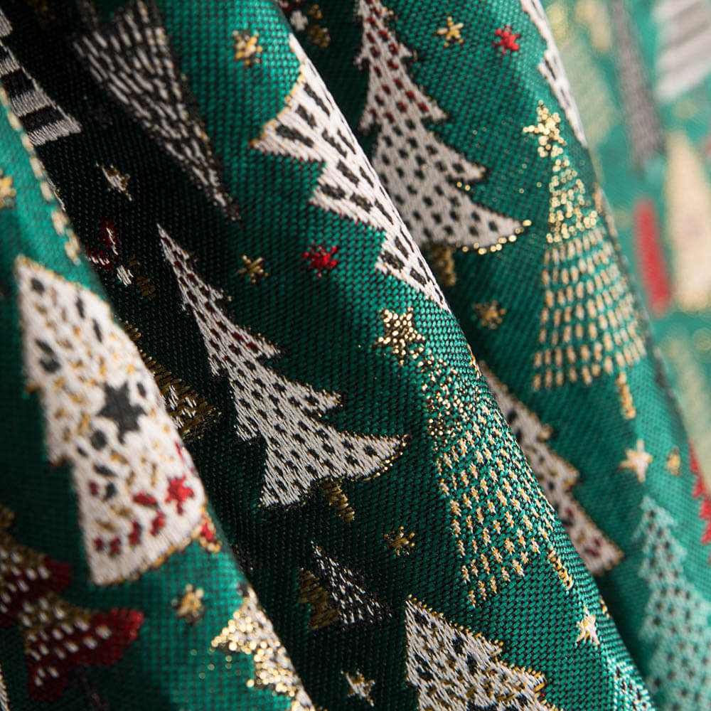 Tapicería Jacquard Navidad Verde - Ribes y Casals