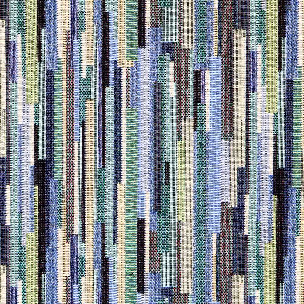 Tapicería Jacquard Bloques Azul - Ribes y Casals