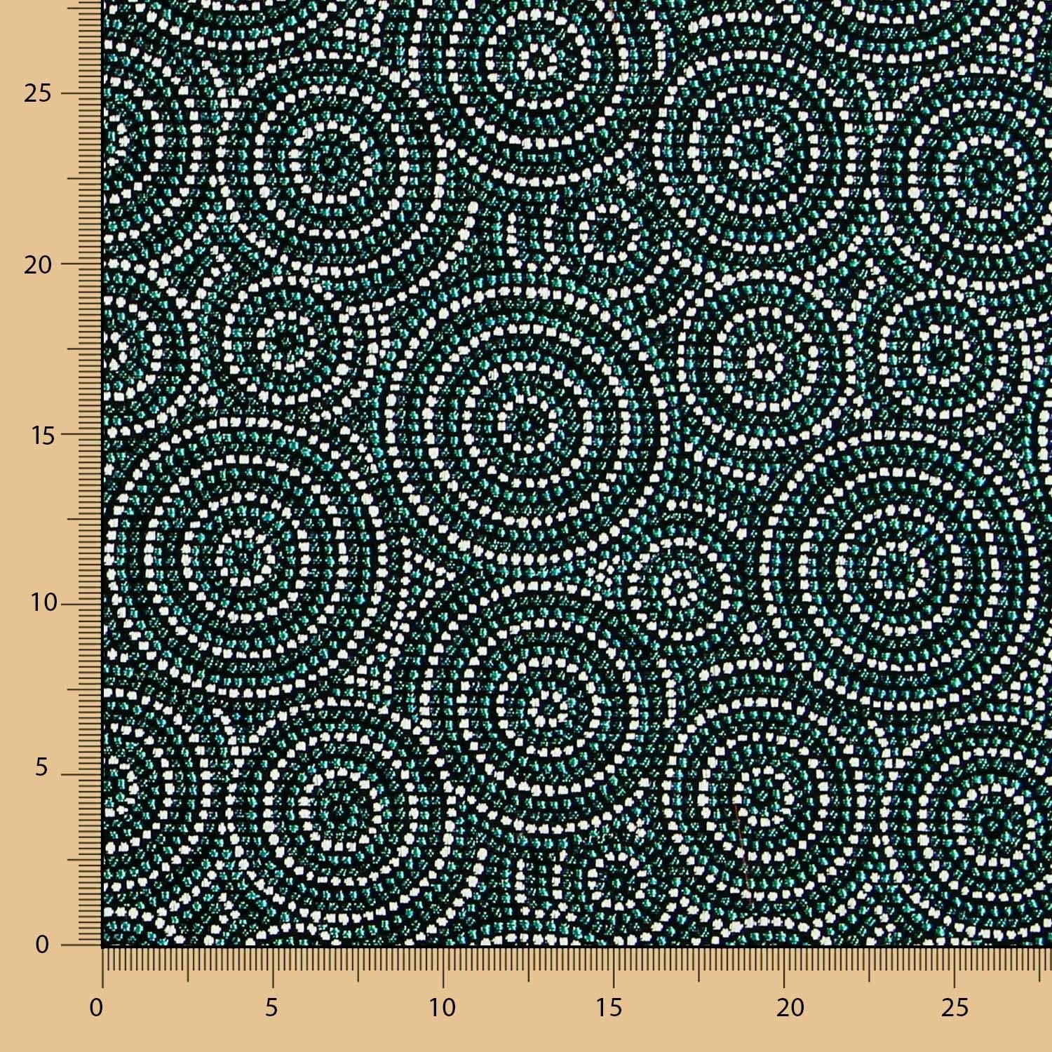 Tapicería Jacquard Circular Verde - Ribes y Casals