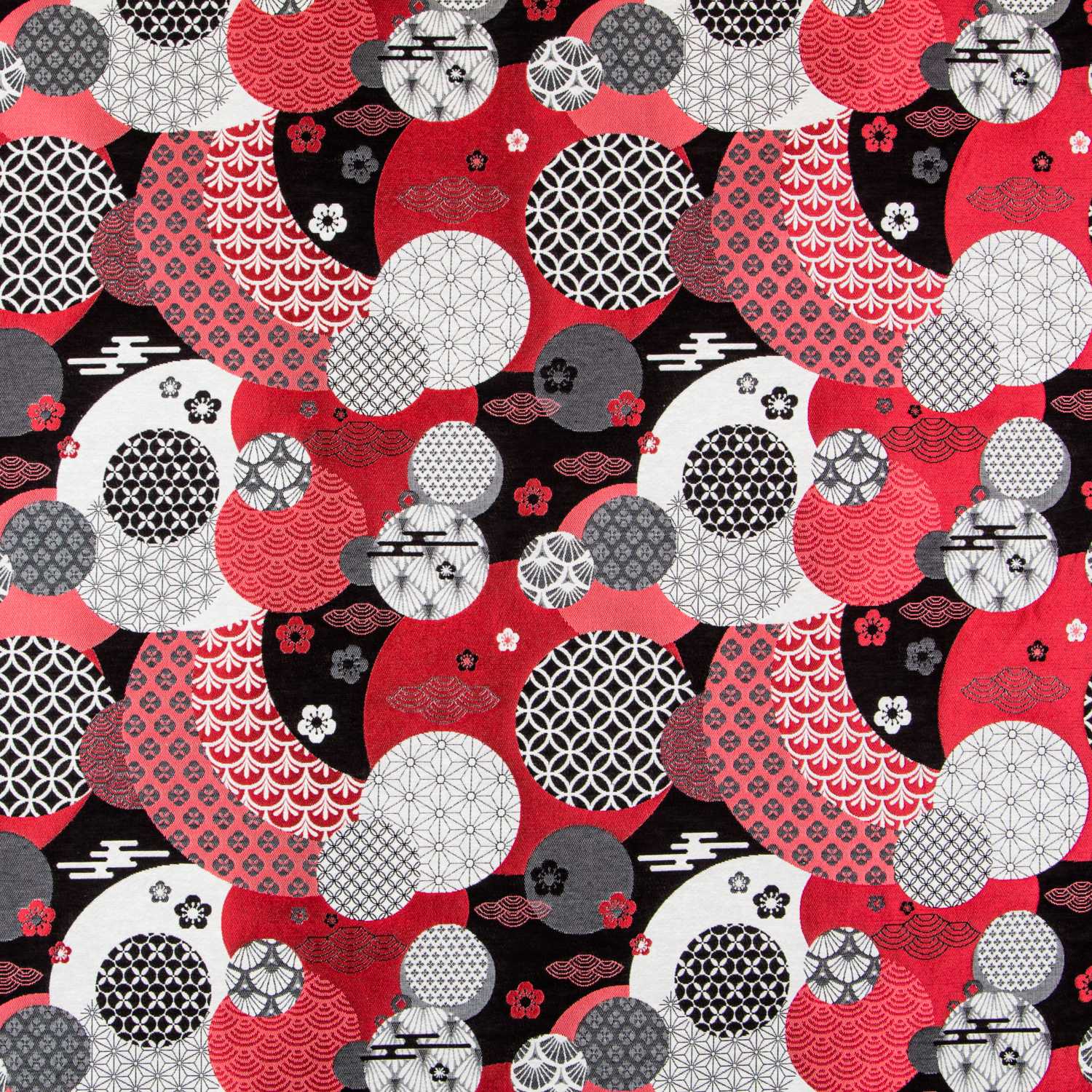 Tapicería Jacquard Japan Rojo - Ribes y Casals