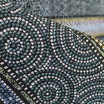 Tapicería Jacquard Raya Circular Verde - Ribes y Casals