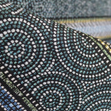 Tapicería Jacquard Raya Circular Verde - Ribes y Casals