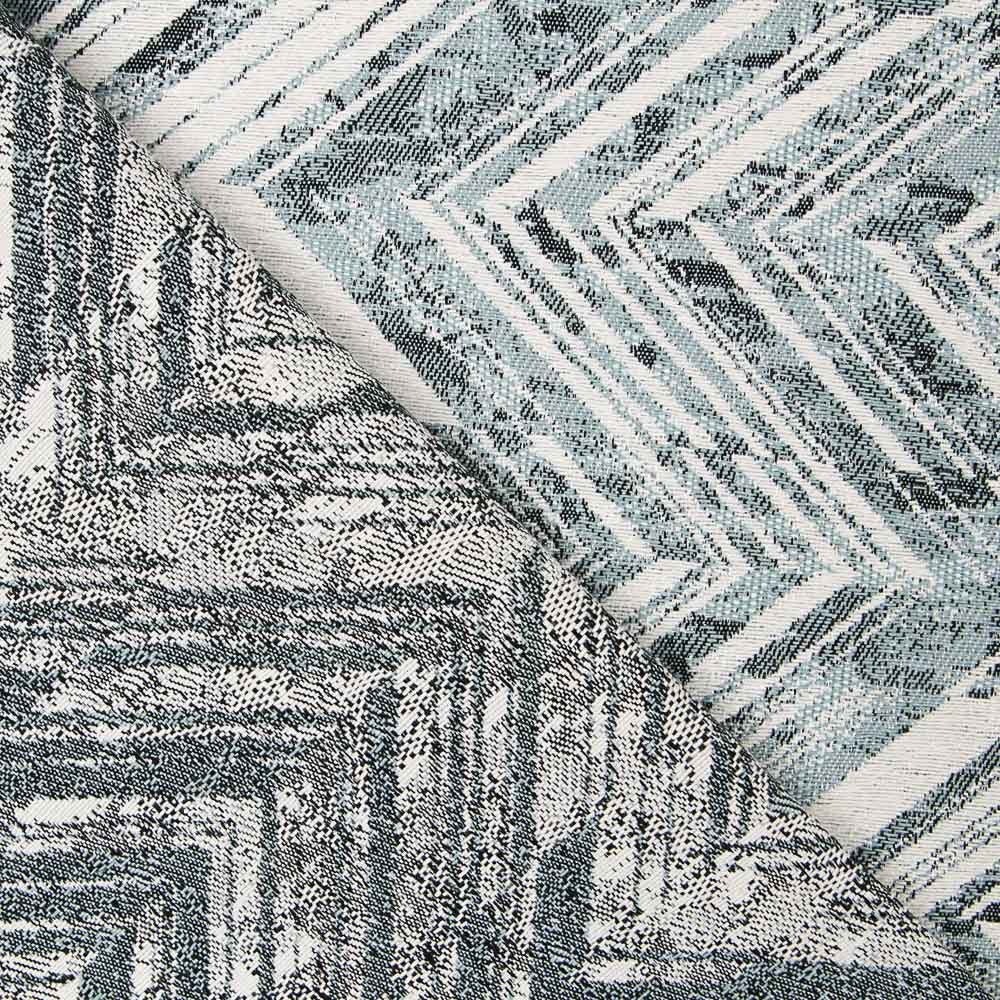 Tapicería Jacquard zigzag Azul - Ribes y Casals