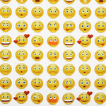Popelín Algodón Emoticonos Blanca - Ribes y Casals