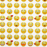 Popelín Algodón Emoticonos Blanca - Ribes y Casals