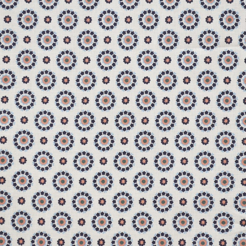 Tela Algodón Estampada Círculos Fondo Blanco - Ribes y Casals