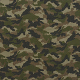 Tela Algodón Estampada Militar Beige - Ribes y Casals