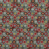 Tela Algodón Estampada Mosaico Cuadro Multicolor - Ribes y Casals