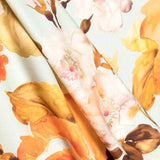 Popelín Algodón Estampado Acuarela Gris Verdoso - Ribes y Casals