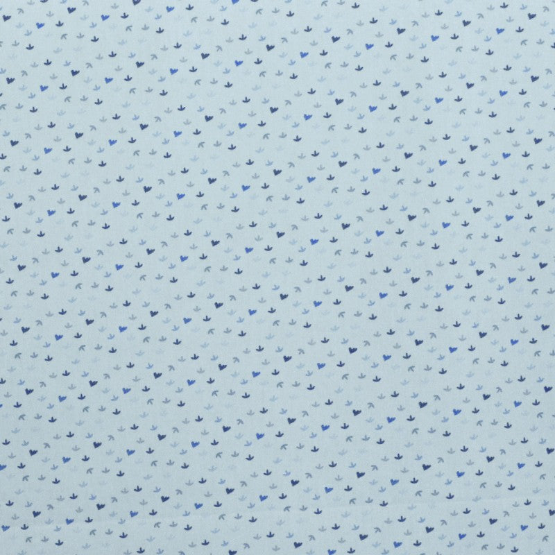 Tela Algodón Infantil Motivos Azul Claro - Ribes y Casals