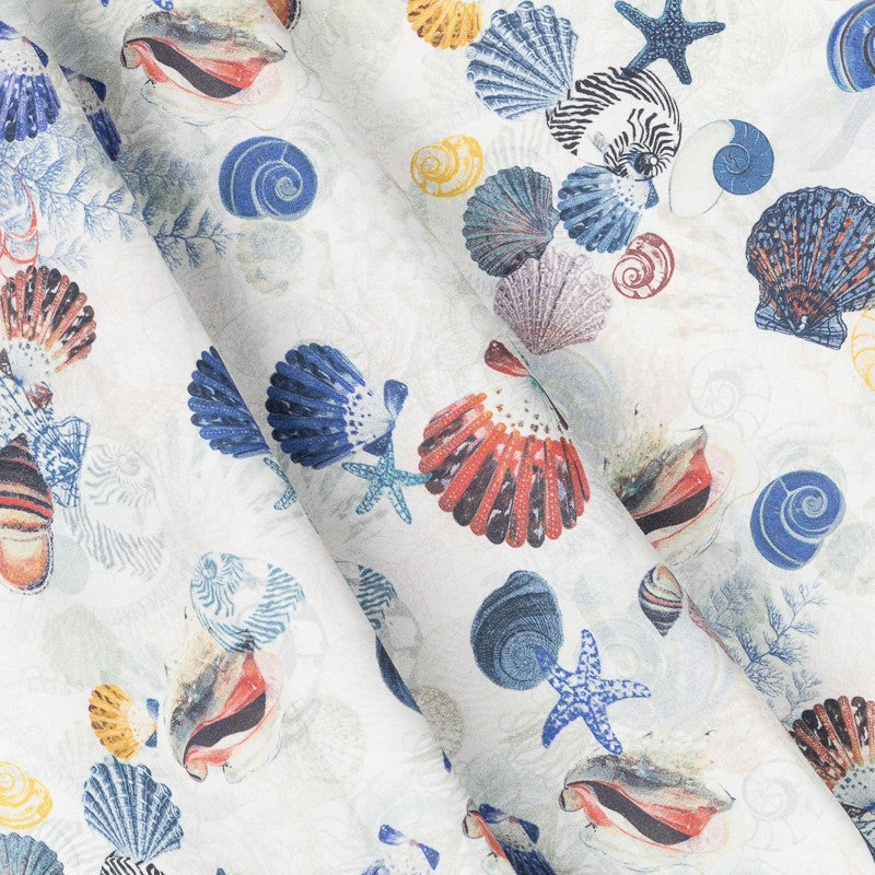 Popelín Estampado Ocean Azul - Ribes y Casals