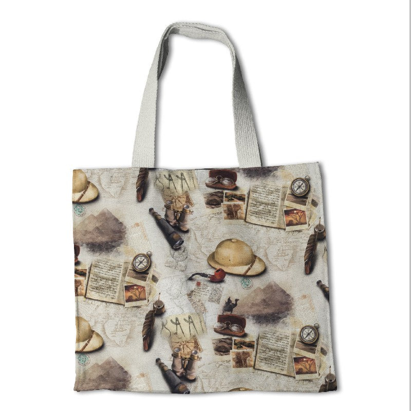 Popelín Estampado Safari Beige - Ribes y Casals