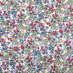 Tela Algodón Spandex Floral Blanca - Ribes y Casals