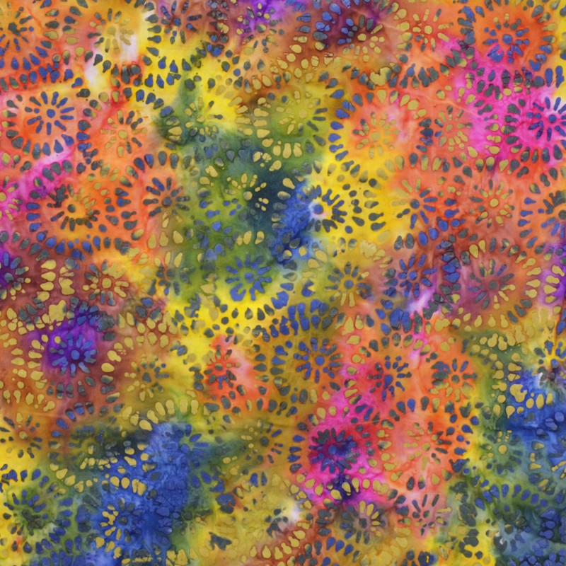 Tela Algodón Tie Dye Amarilla - Ribes y Casals
