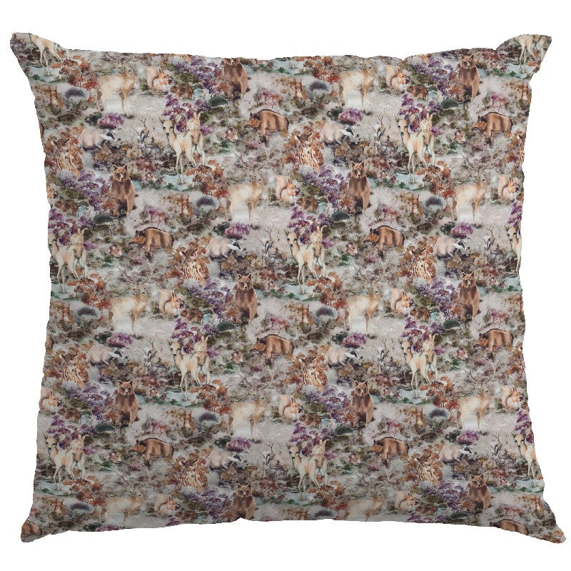 Popelín Estampado Zoo Gris - Ribes y Casals