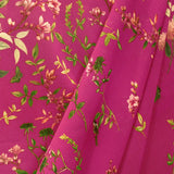 Tela Bambula de Gasa Flor Fucsia - Ribes y Casals