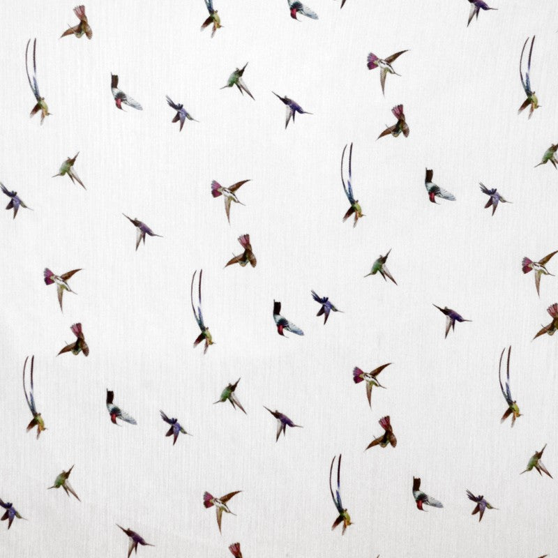 Tela Bambula Pájaros Blanca - Ribes y Casals