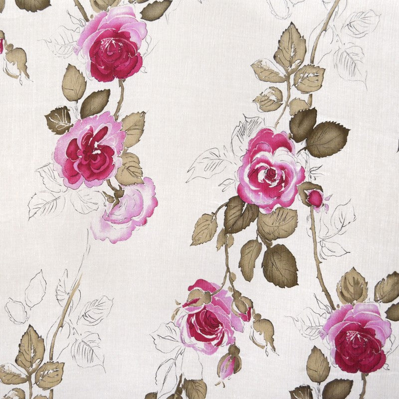 Bambula Soie Fleurs Roses - Ribes y Casals