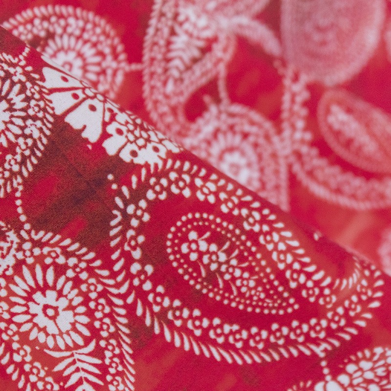 Tela Bañador Mandala Roja - Ribes y Casals