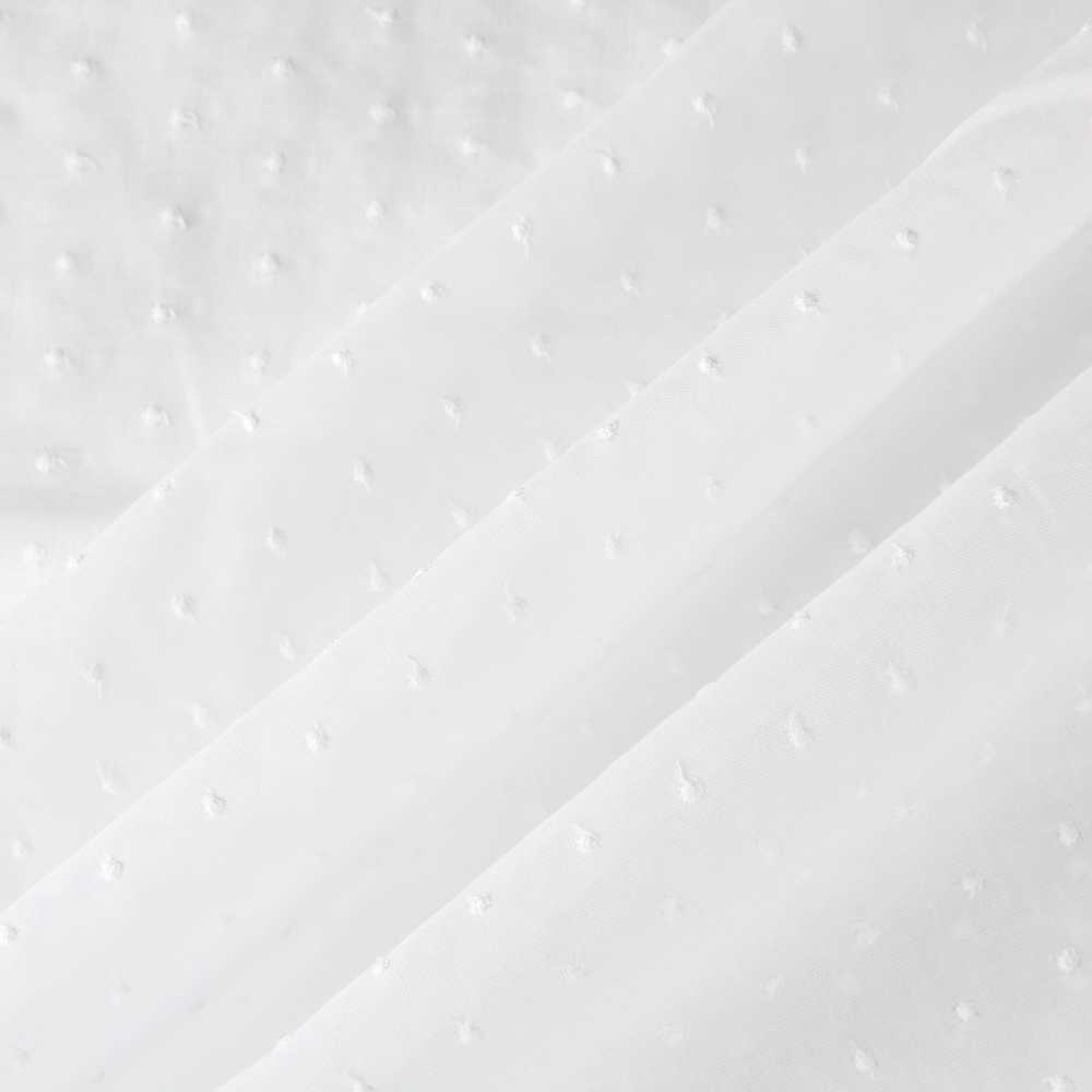 Tela Batista Plumeti Bordado Blanco - Ribes y Casals