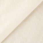 Tela Batista Plumeti Bordado Crudo - Ribes y Casals