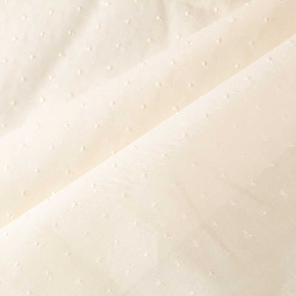 Tela Batista Plumeti Bordado Crudo - Ribes y Casals