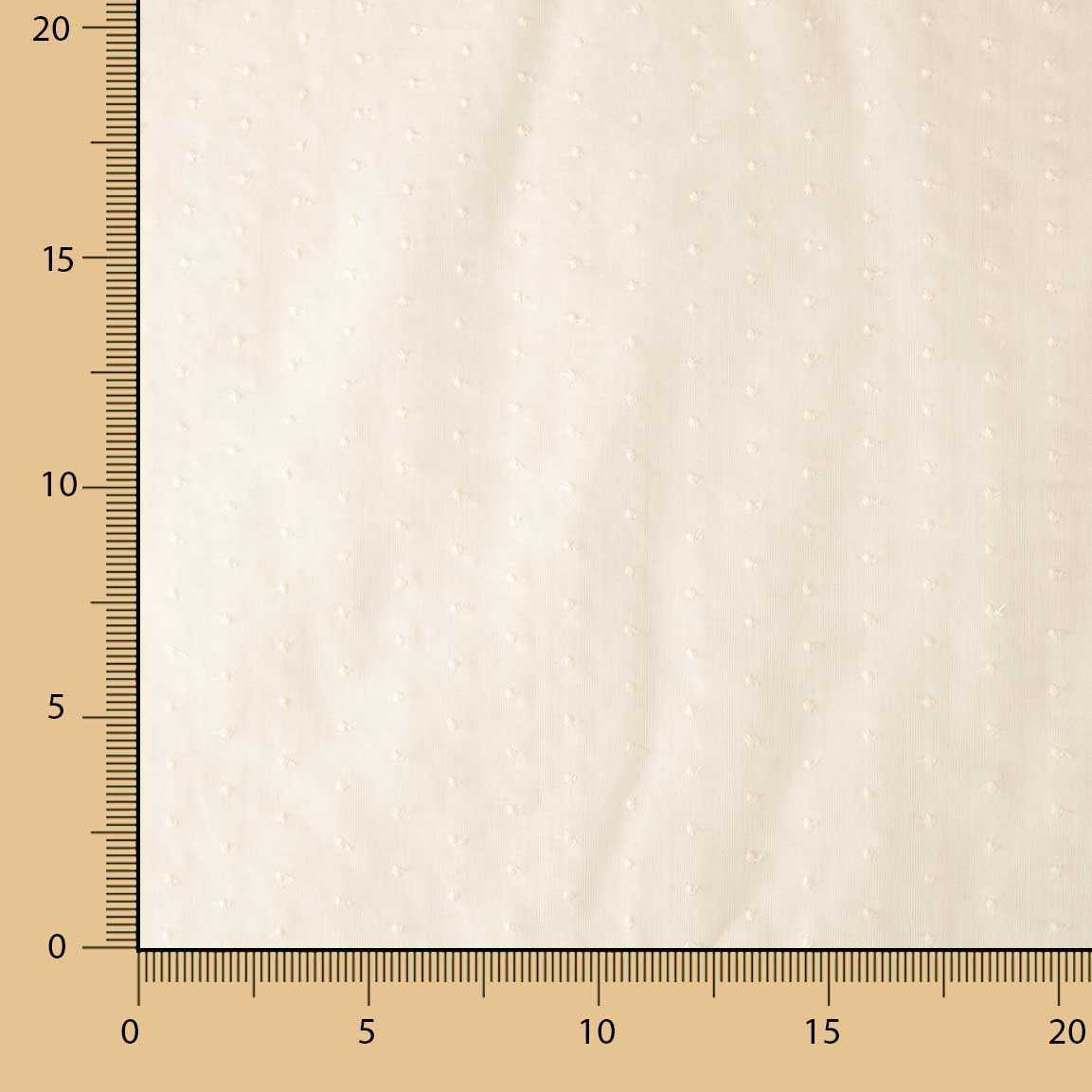 Tela Batista Plumeti Bordado Crudo - Ribes y Casals