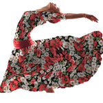 Tela Bielástica Amapolas Roja - Ribes y Casals