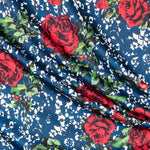 Tela Fama Encajes Azul - Ribes y Casals