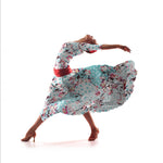 Tela Bielástica Flamenca Agua - Ribes y Casals