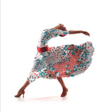 Tela Bielástica Flamenca Coral - Ribes y Casals