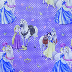 Tela Black Out Princesas Disney Lila - Ribes y Casals