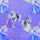 Tela Black Out Princesas Disney Lila - Ribes y Casals