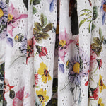 Tela Bordado Suizo Estampado Floral - Ribes y Casals