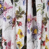 Tela Bordado Suizo Estampado Floral - Ribes y Casals