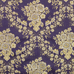 Tela Brocada Lurex Flor Morada - Ribes y Casals