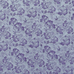 Tela Brocada Metal Flor Lila - Ribes y Casals