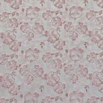 Tela Brocada Metal Flor Rosa - Ribes y Casals