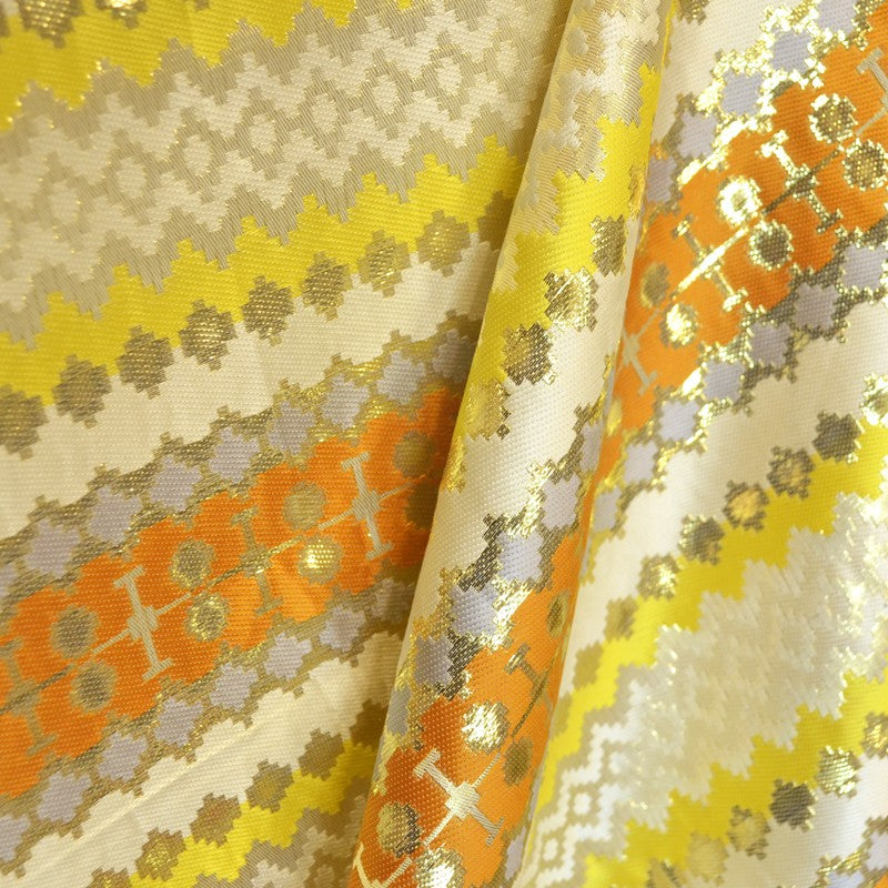 Tela Brocado Arabian Naranja - Ribes y Casals