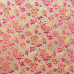 Tela Brocado Flor Fucsia - Ribes y Casals