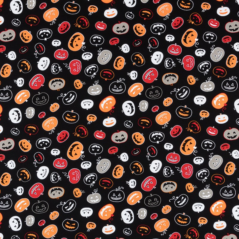 Tela Calabazas Halloween Negra - Ribes y Casals