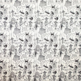 Tela Calaveras Mexicanas Fondo Blanco - Ribes y Casals