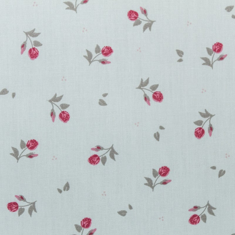 Tela Camisa Algodón Flor Hielo - Ribes y Casals