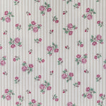 Tela Camisa Algodón Floral Rayas - Ribes y Casals