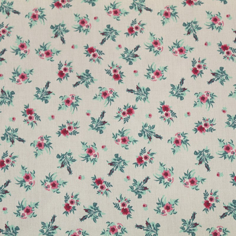 Tela Camisa Algodón Ramo Piedra - Ribes y Casals