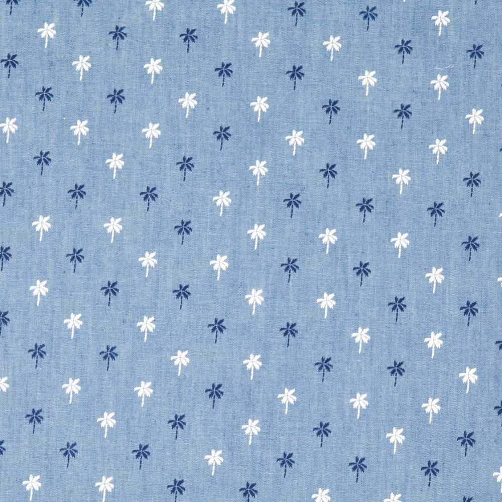 Tela Chambray Palmtrees - Ribes y Casals