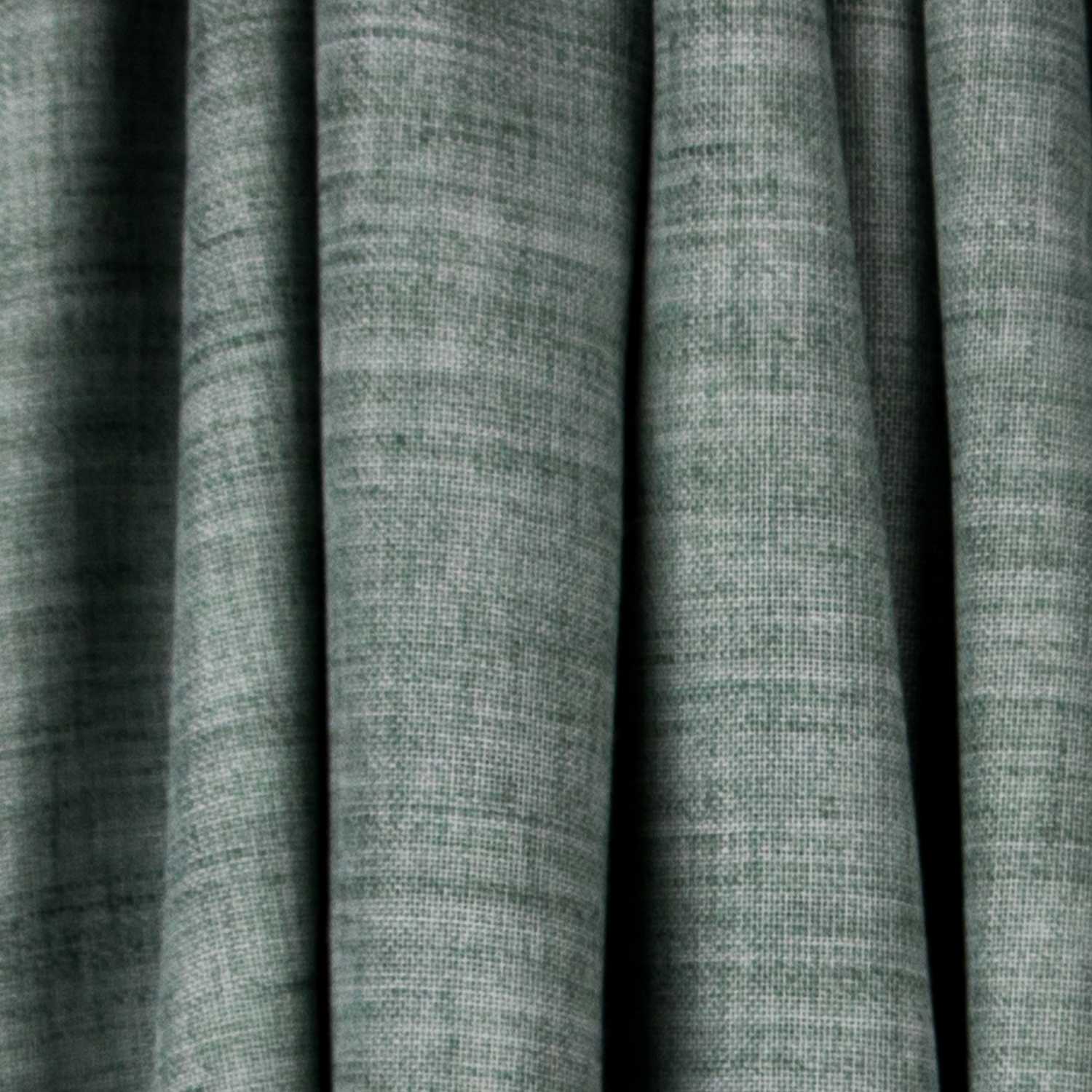 Tela Cortina Lino Plomo Verde - Ribes y Casals