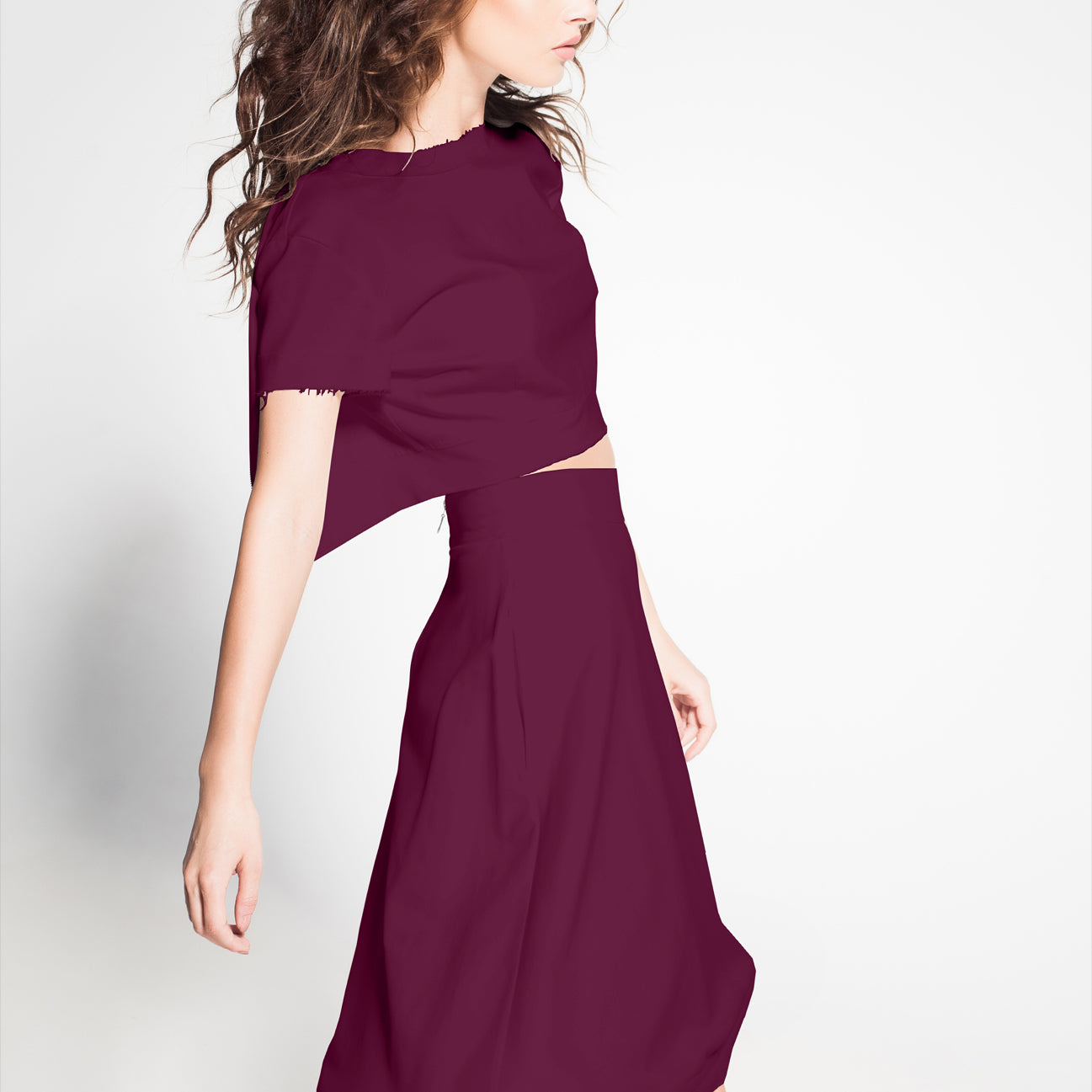 Tela Crepe China Bourdeos - Ribes y Casals